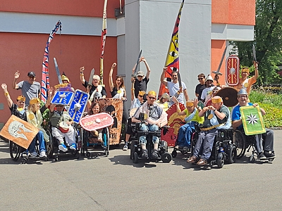 Gruppenbild Klient:innen Projektwoche "Römer"