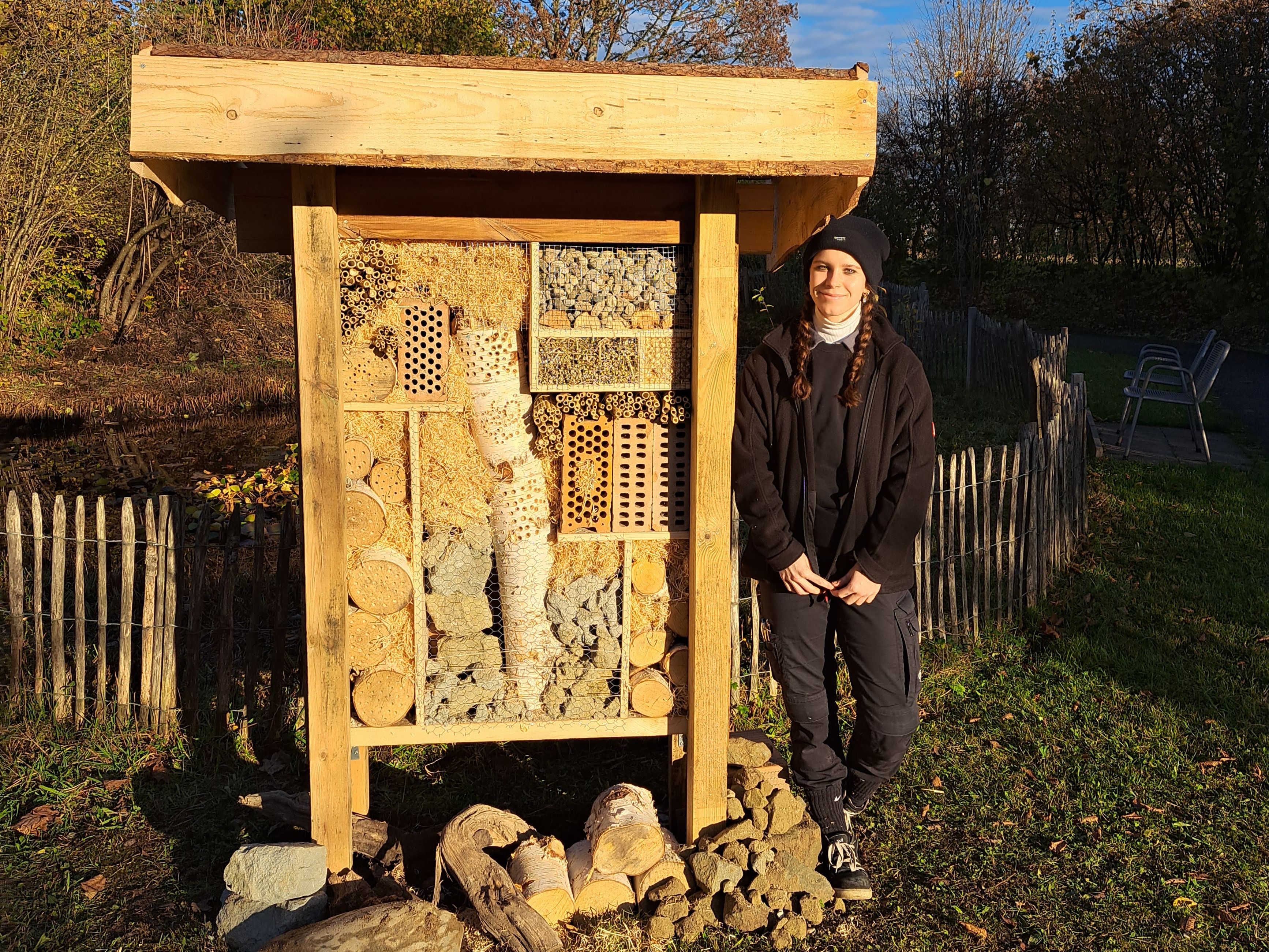 Wildbienenhotel im Rossfeld
